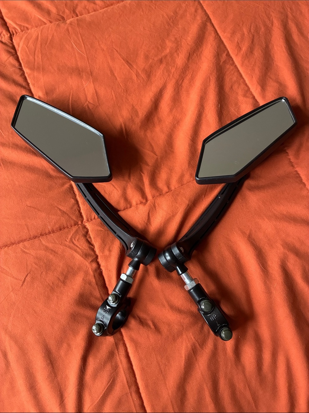 Set of BICYCLE MIRRORS - easy to install and set to view.
